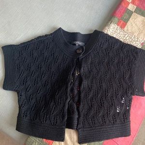 Black Crochet NineWest Shrug